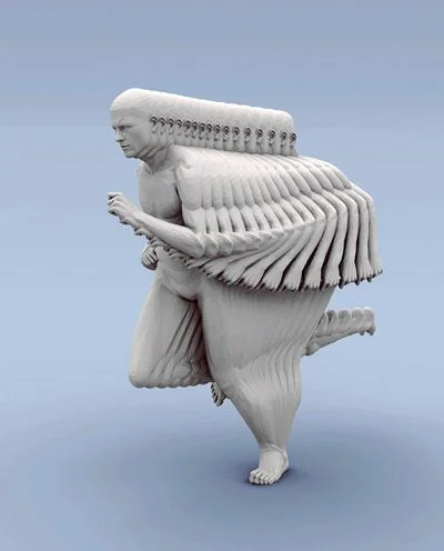 Kinetic motion sculpture by Peter Jansens.