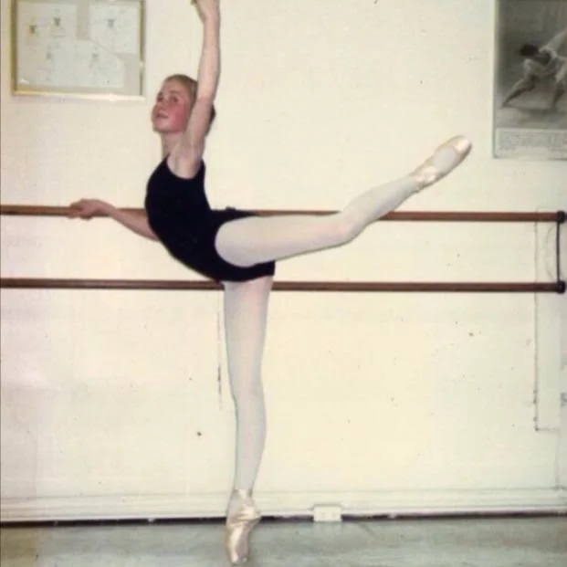 Cicely here in the early days of studying ballet