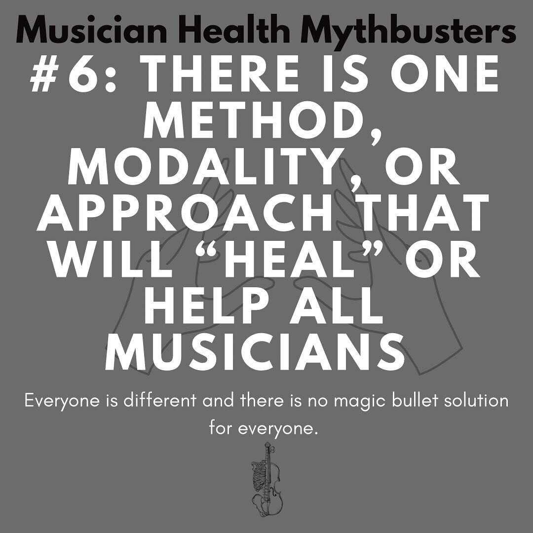 There are no magic bullet solutions, which is why it&rsquo;s great to try different things for yourself.  If you&rsquo;re dealing with an acute injury, of course see a PT or medics professional first and get cleared for exercise. 🙂

#musicianshealth