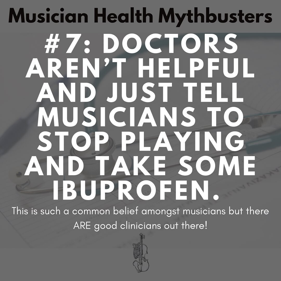 Just as a reminder, there are good clinicians out there! It can be tough to find them but there are whole subsets of the medical profession who are passionate about musician health.  #physicaltherapy #performingartspt #performingartsmd #musician 
#st
