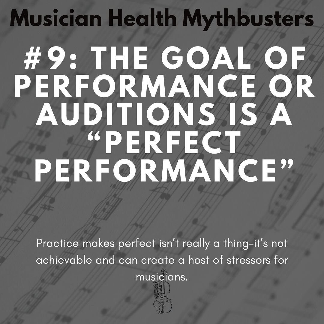 There is no such thing as a perfect performance, nor should it be our purpose as musicians.

#musicianshealthcollective #violin #stringplayer #classicalmusic #pain #painscience #musiceducation #musiced #viola #cello #bass #flute #oboe #clarinet #bass