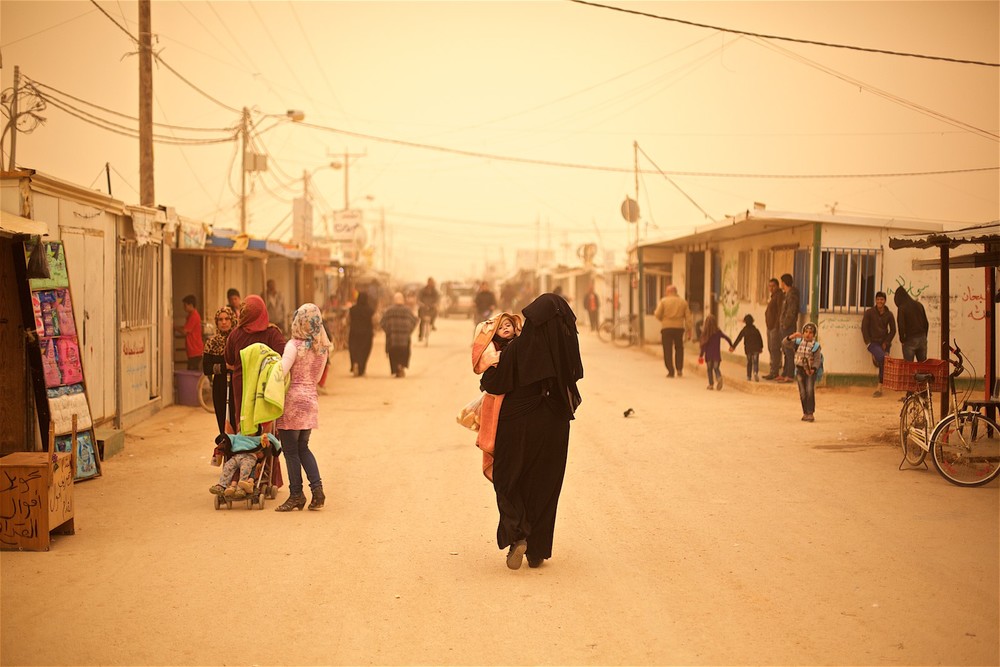  Hlavná ulica v tábore &nbsp;Zaatari, Jordánsko  &nbsp;(photo: Denis Bosnic)  
