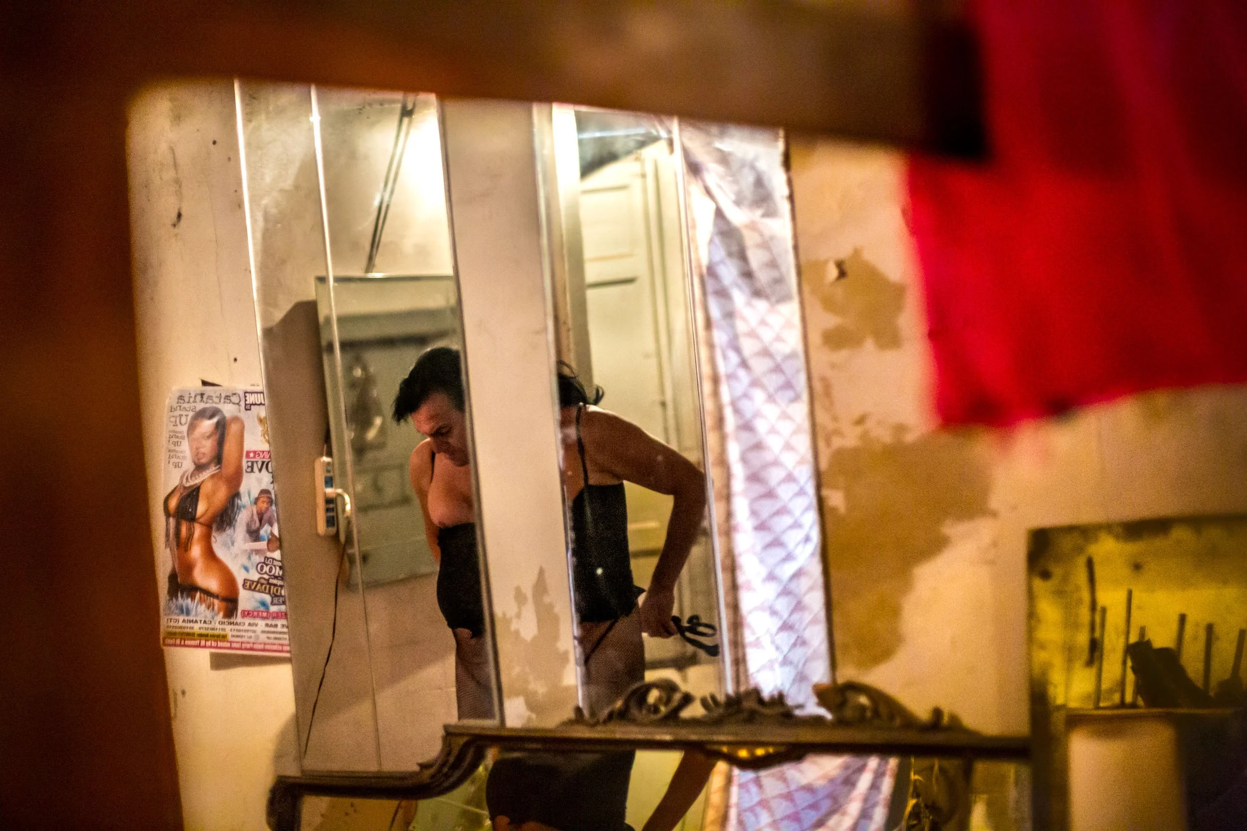   Defiant Duality   San Berillo Vecchio, 2015  — [–&gt; continued] Agata was imprisoned multiple times and, as a punishment for not submitting — attested to by many particularly disturbing religious paintings in the city’s churches — her breasts were