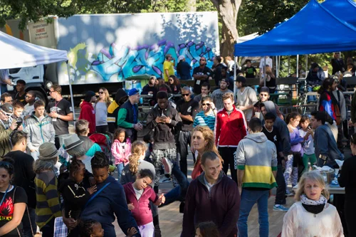 A'shop presents the HipHopYouDon'tStop graffiti truck battle