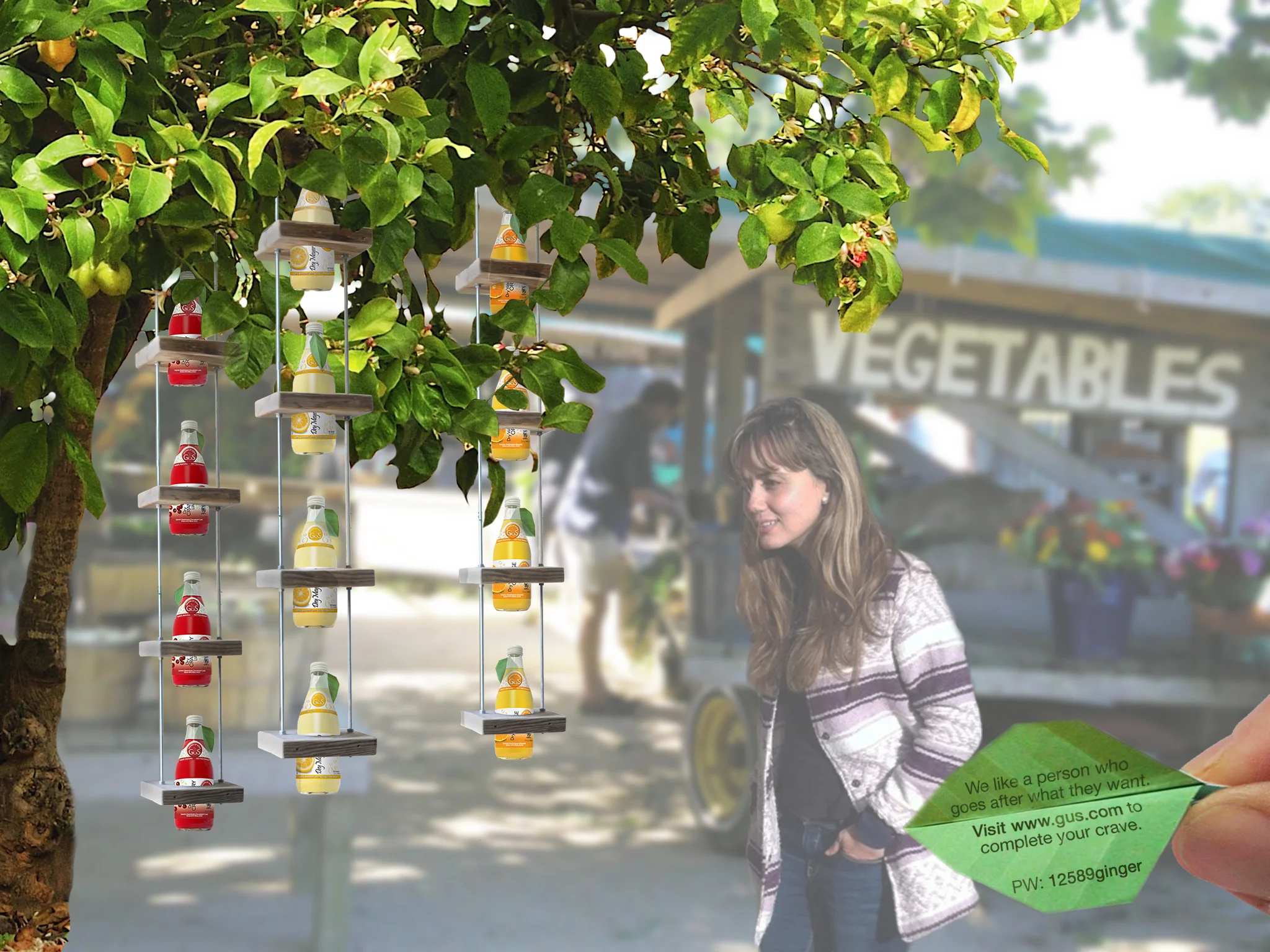 Follow your natural instincts. Pick a bottle of GUS from our tree and get more than a soda. We snap a pic of you reaching for your favorite flavor so that awesome moment when you satisfied your craving will never be forgotten! Each bottle has a leaf with a password that leads you to your craving community where you can access your picture, along with other perks. 
