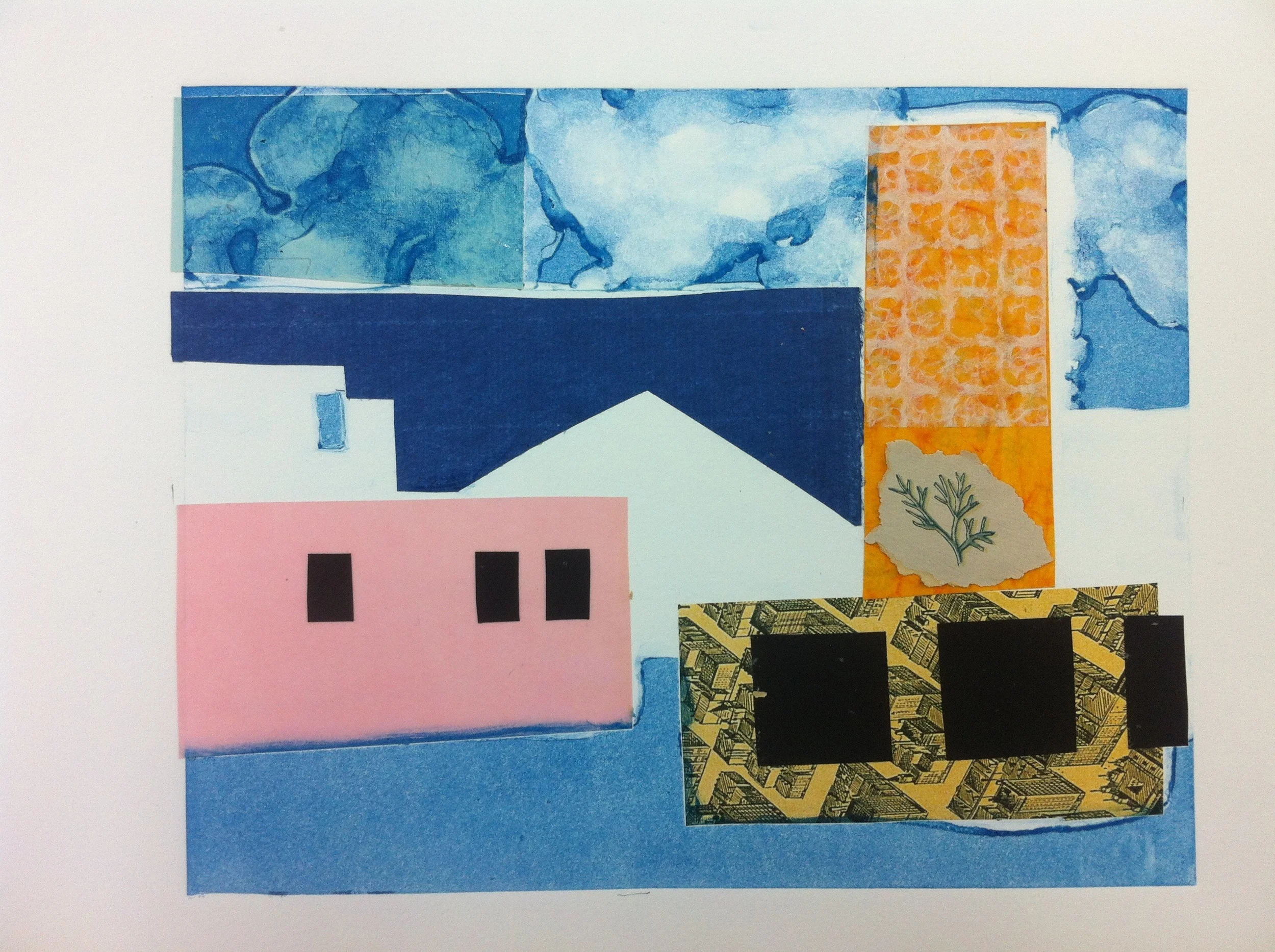 Warehouses / Chine Colle / 10x8"