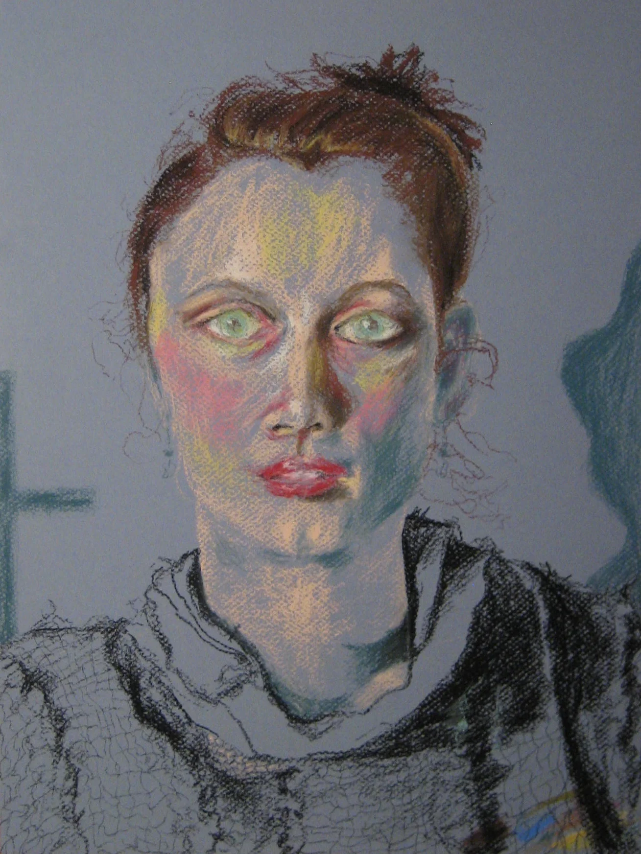 Sarina the Trapeze Artist / Pastel / 12x18"