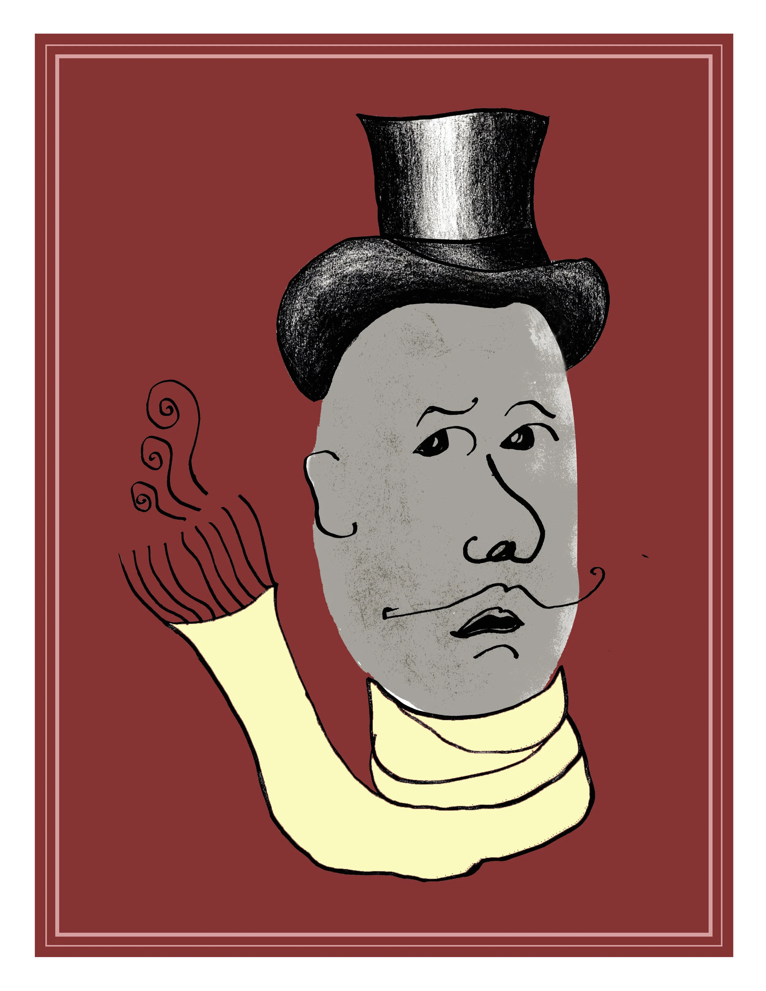 January / Mixed Media / 8x11"