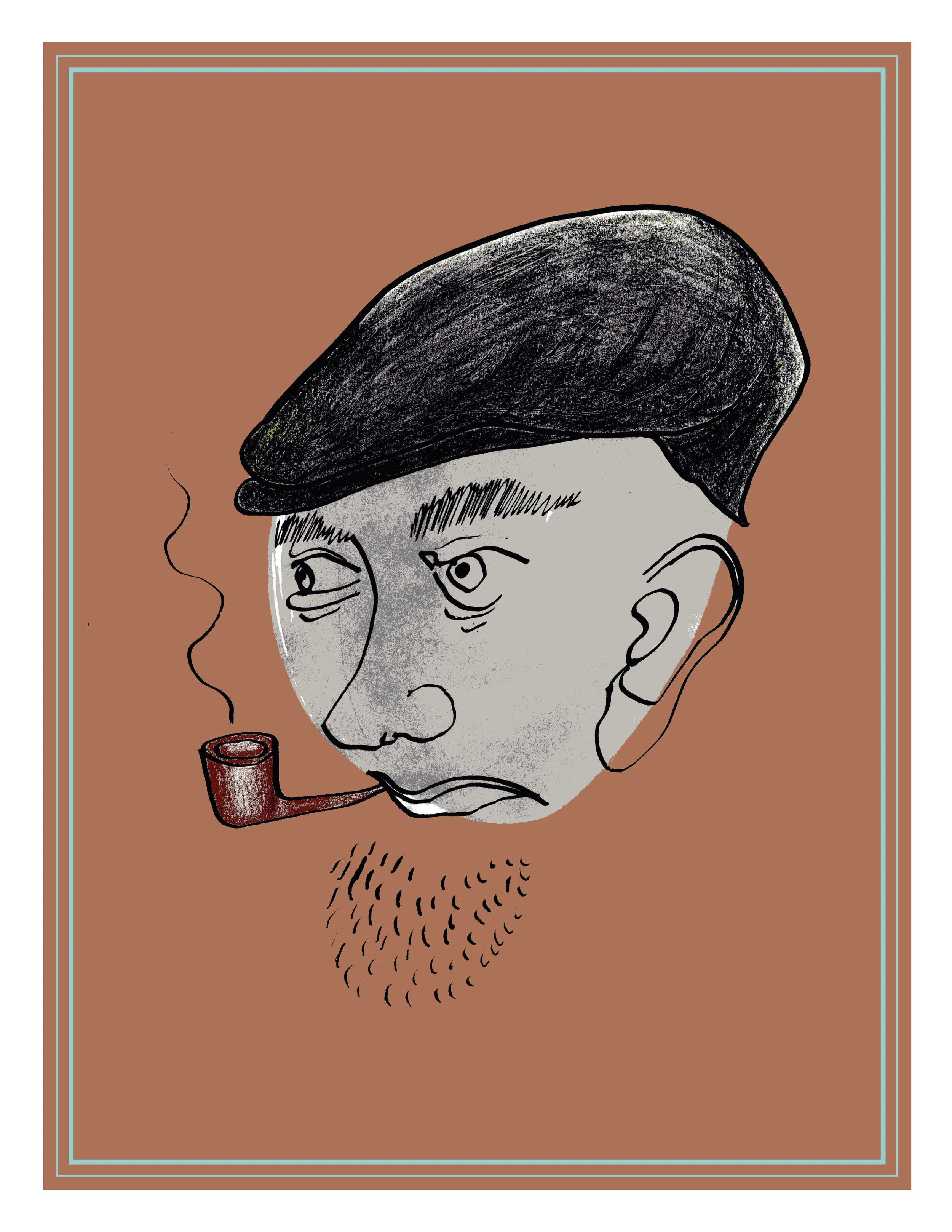 October / Mixed Media / 8x11"