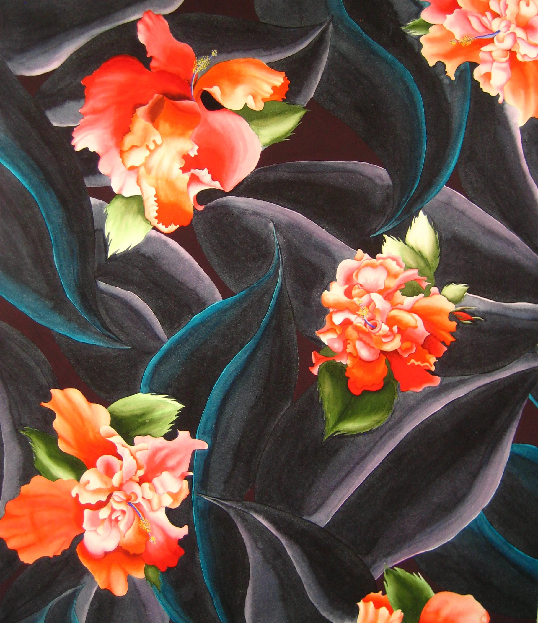 Hibiscus / Hand painted&nbsp;