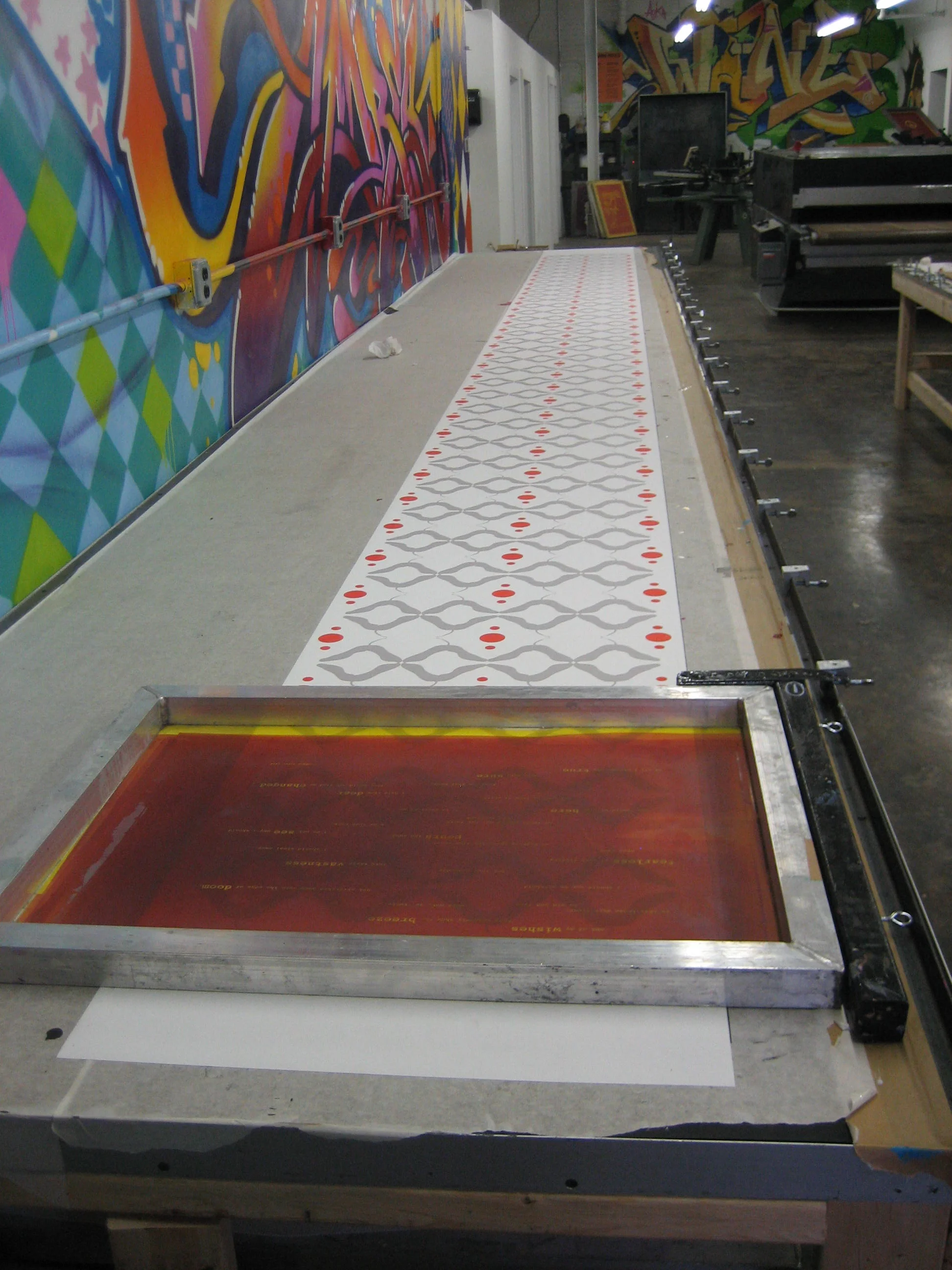 Printing at the Gowanus Print Lab, Brooklyn NY