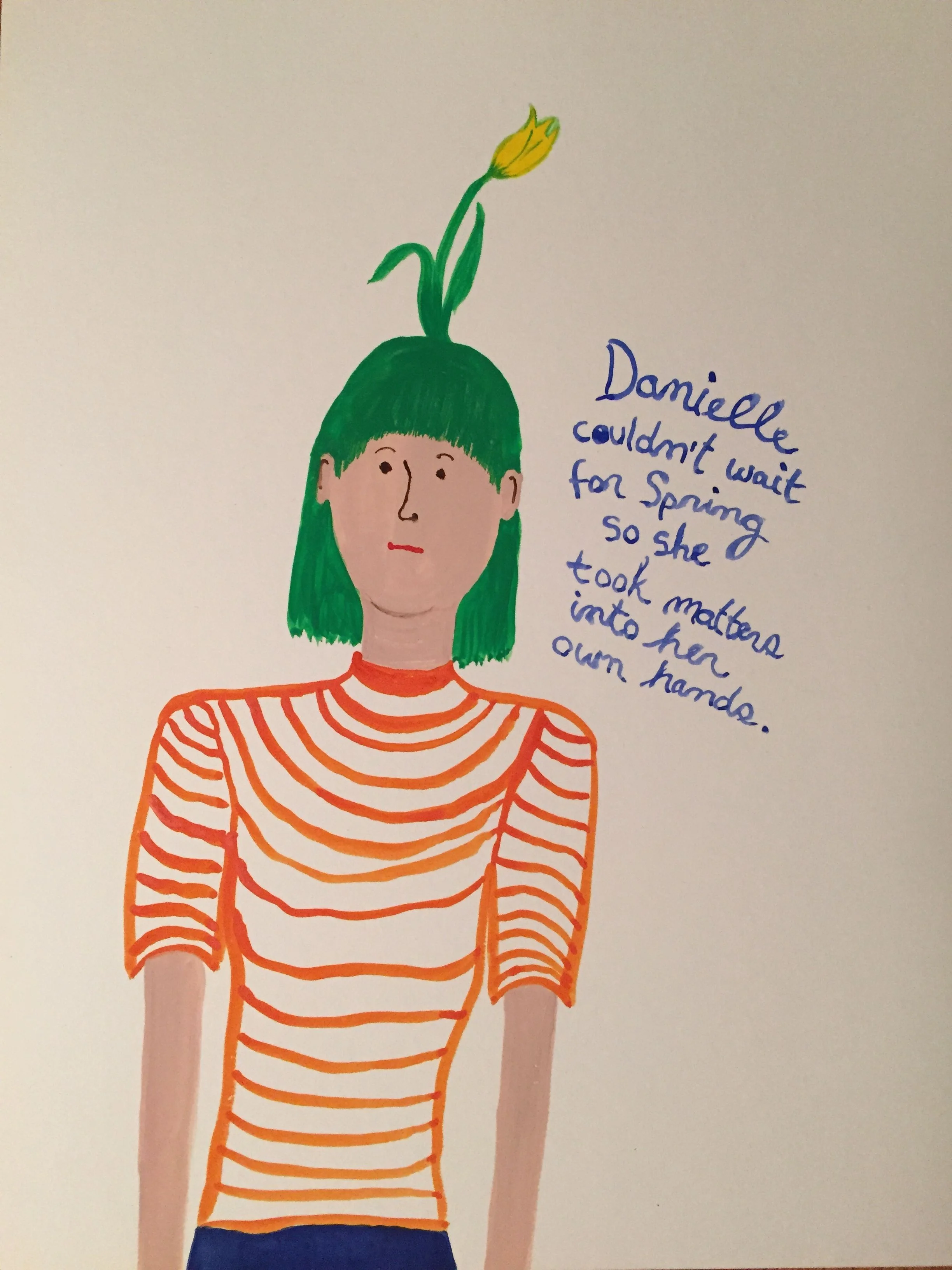 Waiting for Spring / Gouache / 8x10