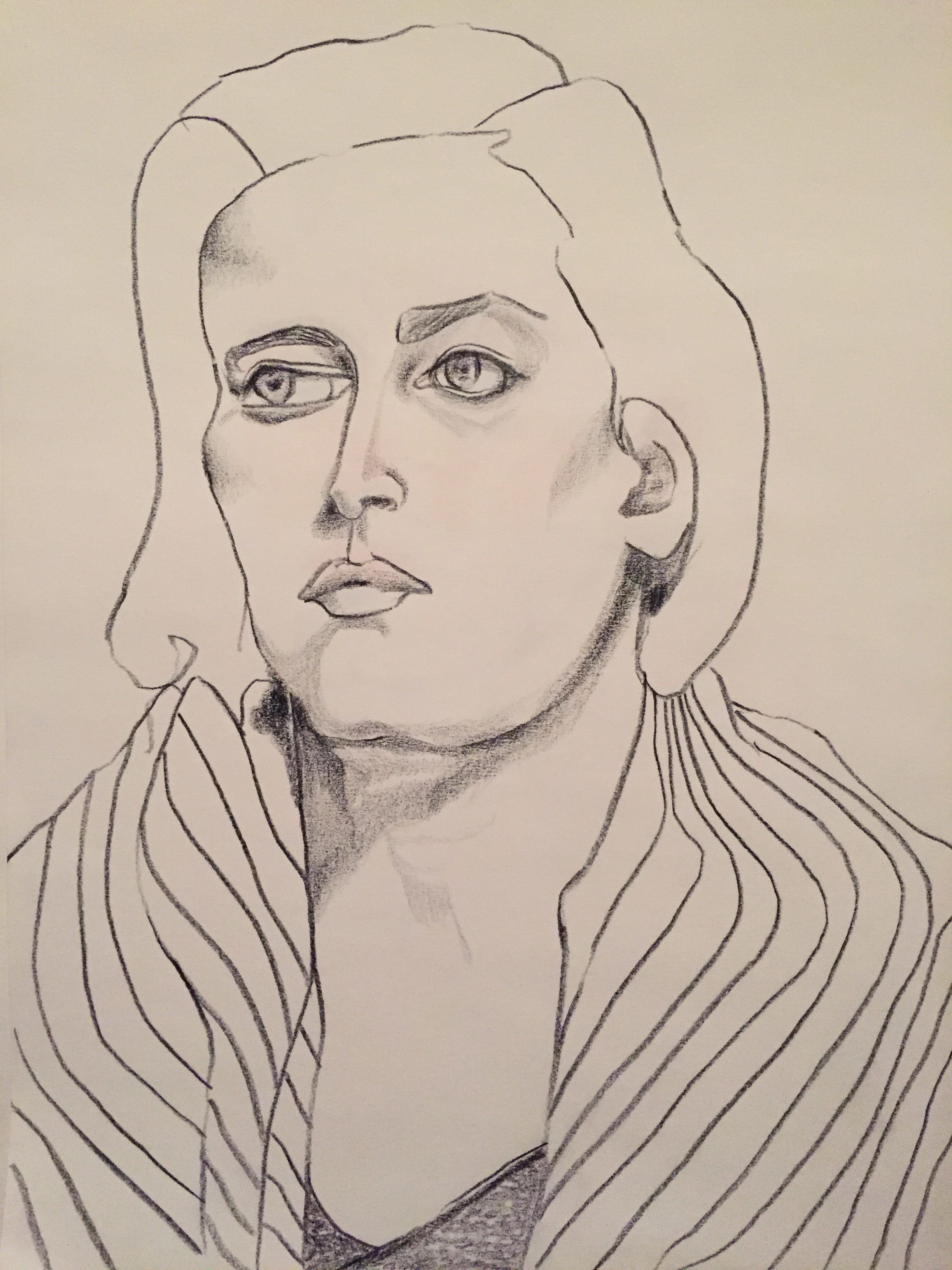 Untitled / Charcoal / 9x12"