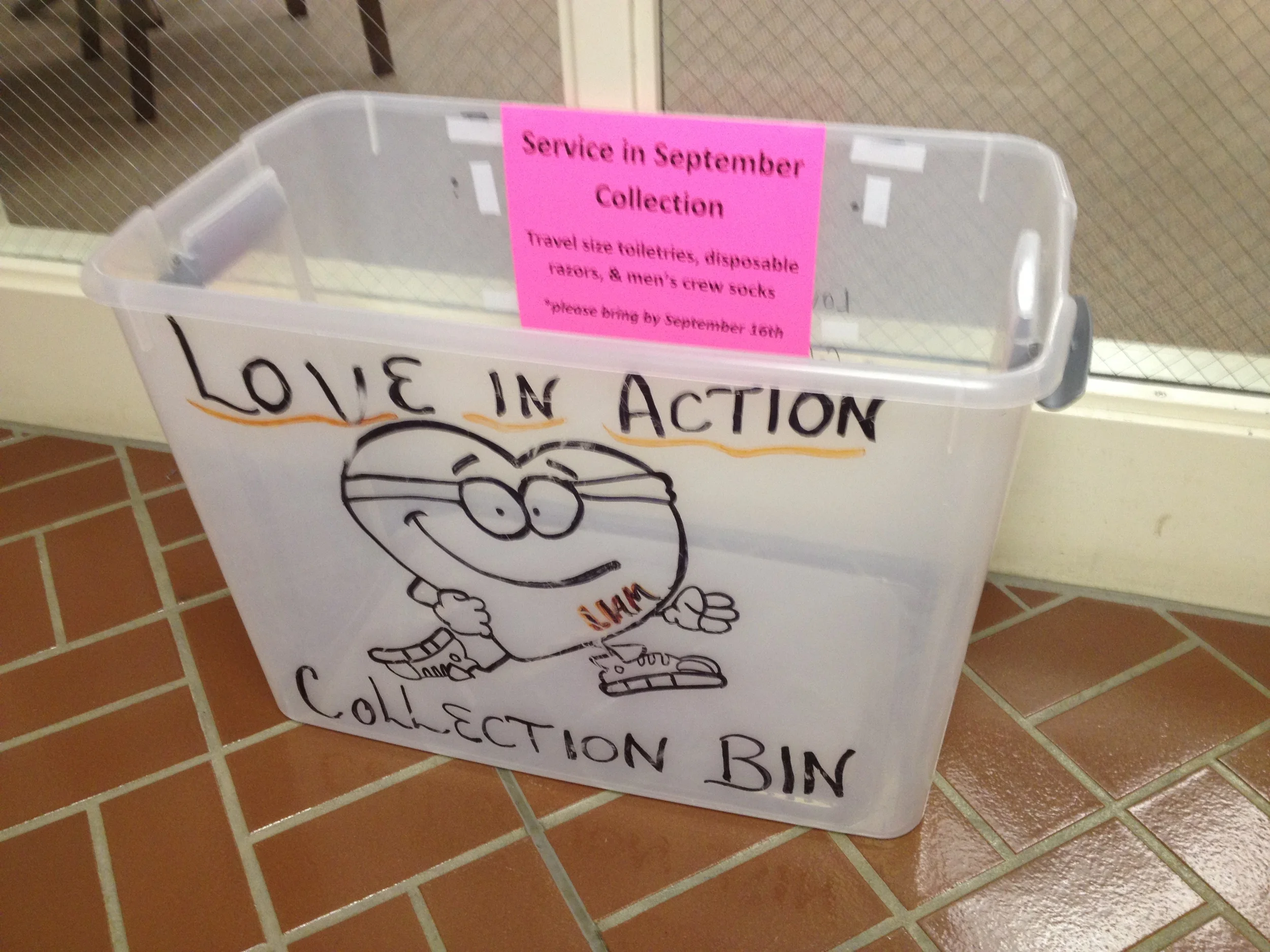 Love in Action Bin Collection