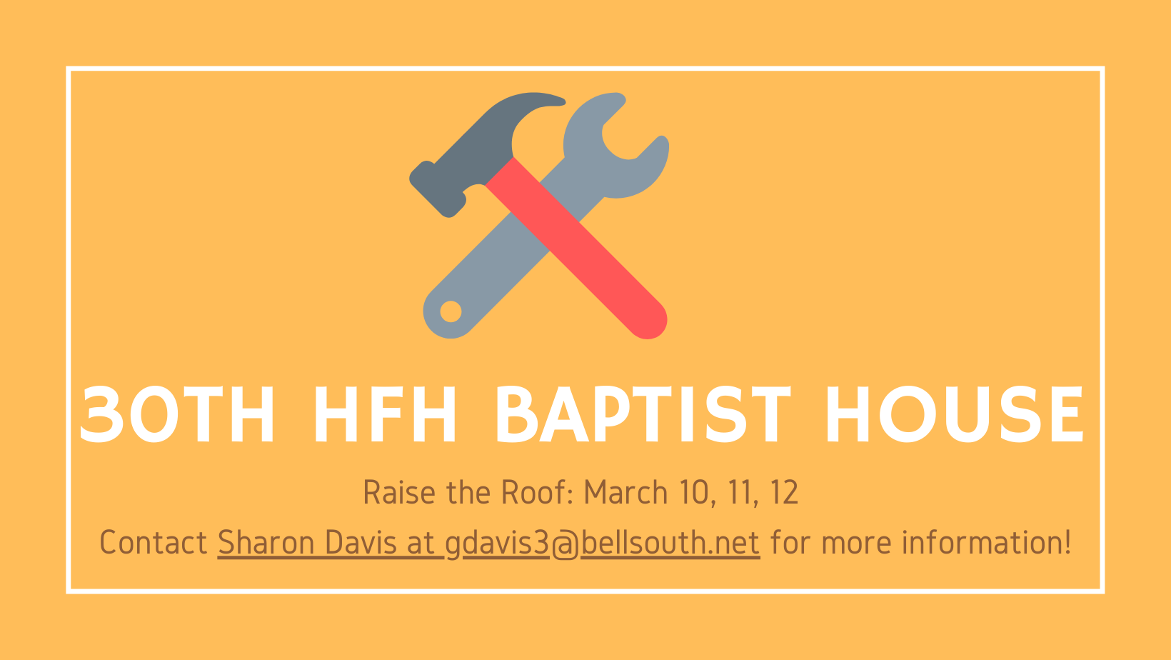HFH Baptist House: Raise the Roof