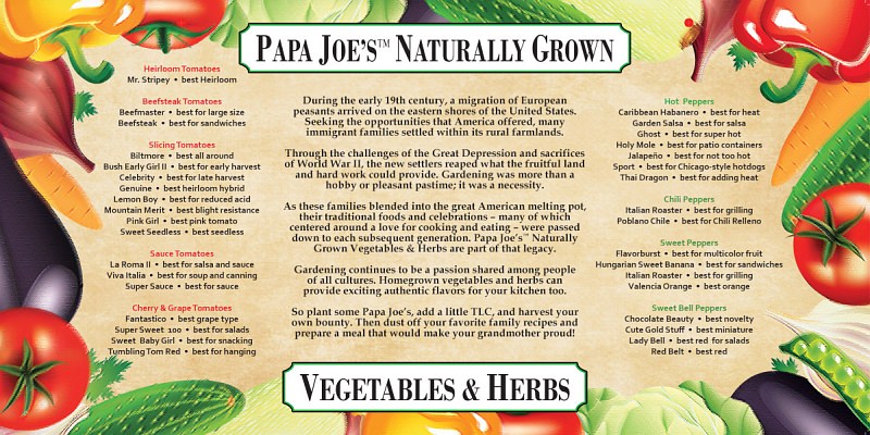 PAPA JOE'S STORY WITH "BEST USE" MESSAGES POP -- 24" x 48" -- click to enlarge