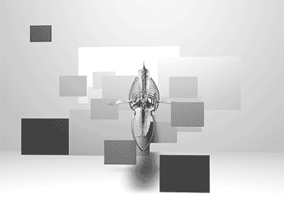 At the same time, we also started to build the environment template on the computer, using the coordinates we were creating on paper, to create a 3D area we could change on the fly. We wanted the scene to react to the user’s movement and feel like a real space.