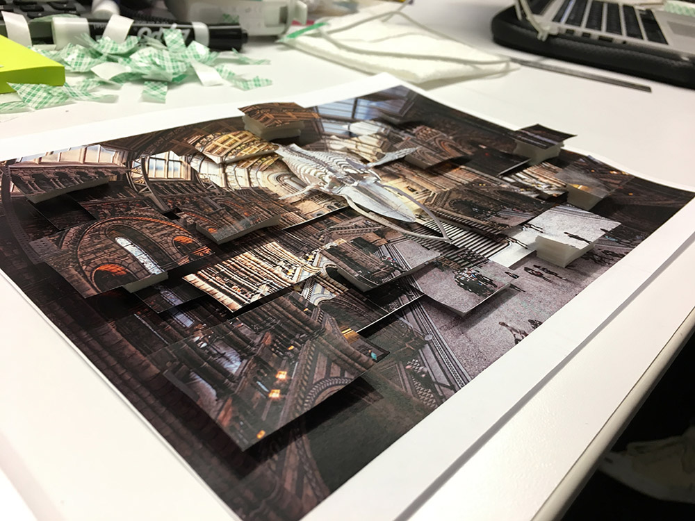 It was important for us to build this environment physically first, so that we could get a feel for how the layering could work naturally.