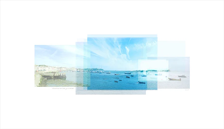 "A KIND OF BLUE THAT SLAPS YOUR MIND CLEAR" Memory Series 2015 archival pigment ink on paper • 26" x 15" • edition of 10