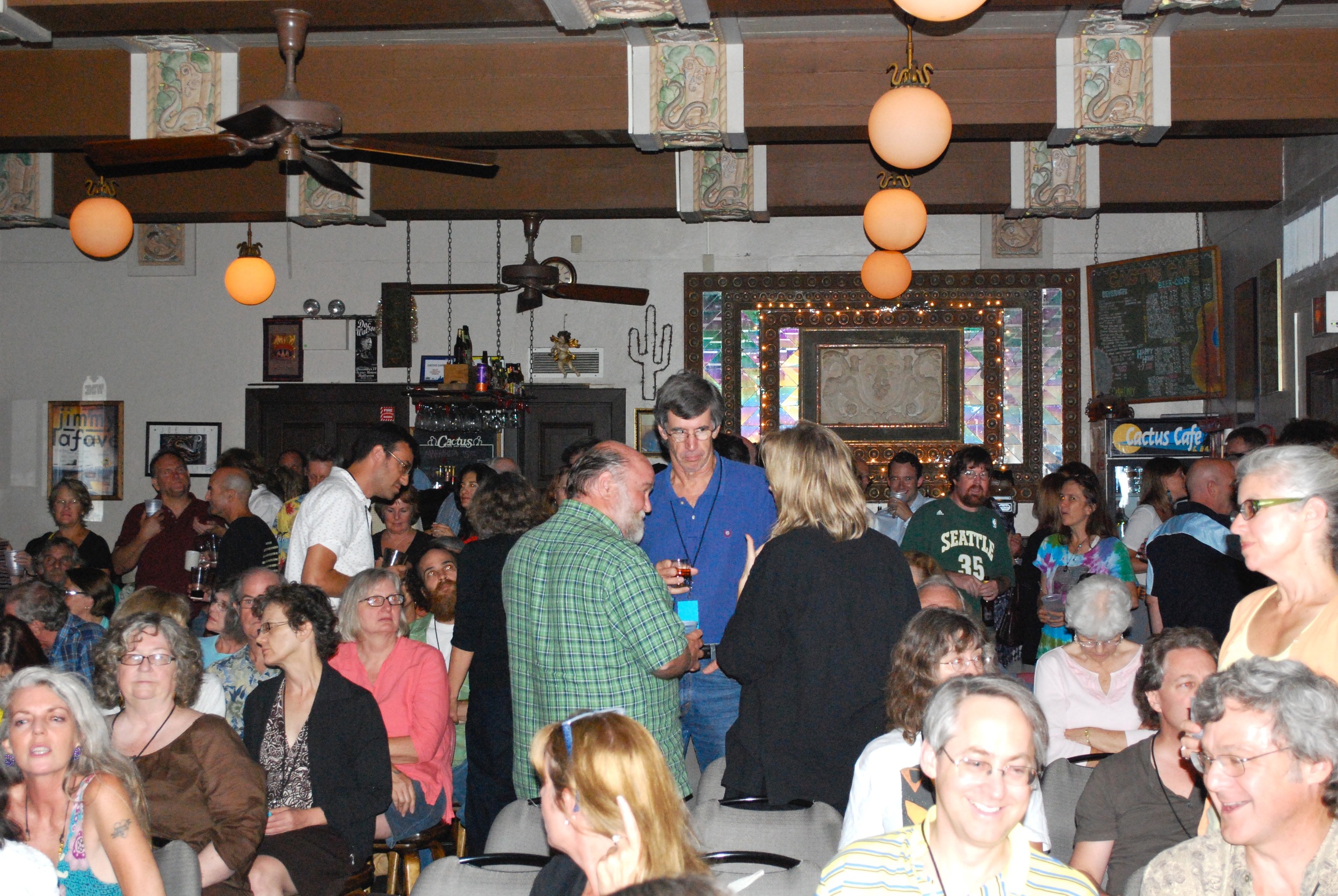 Patrons gather in the Cactus Cafe at the “end of the iconic years,” August 10, 2010. (2)