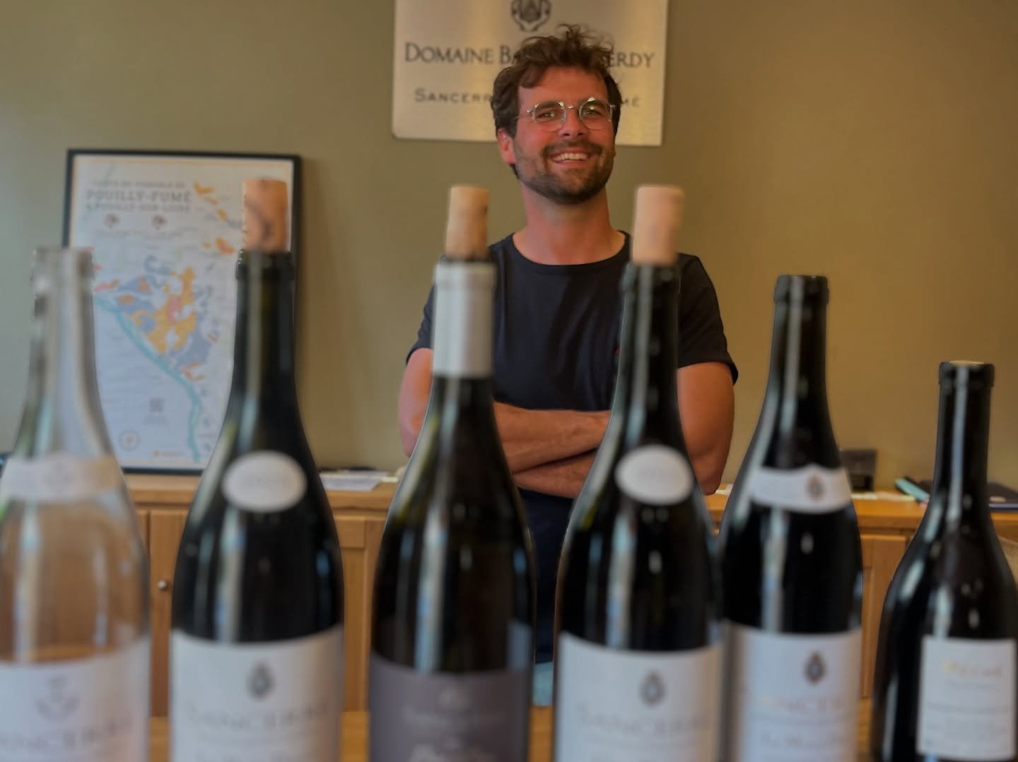 Aur&eacute;lien Bailly's energy is infectious &amp; so are his wines! Happy to check out the exciting happenings chez @domainebaillyreverdy - brand new cellar, some new amphora experimentations and most importantly despite the challenges of the vinta