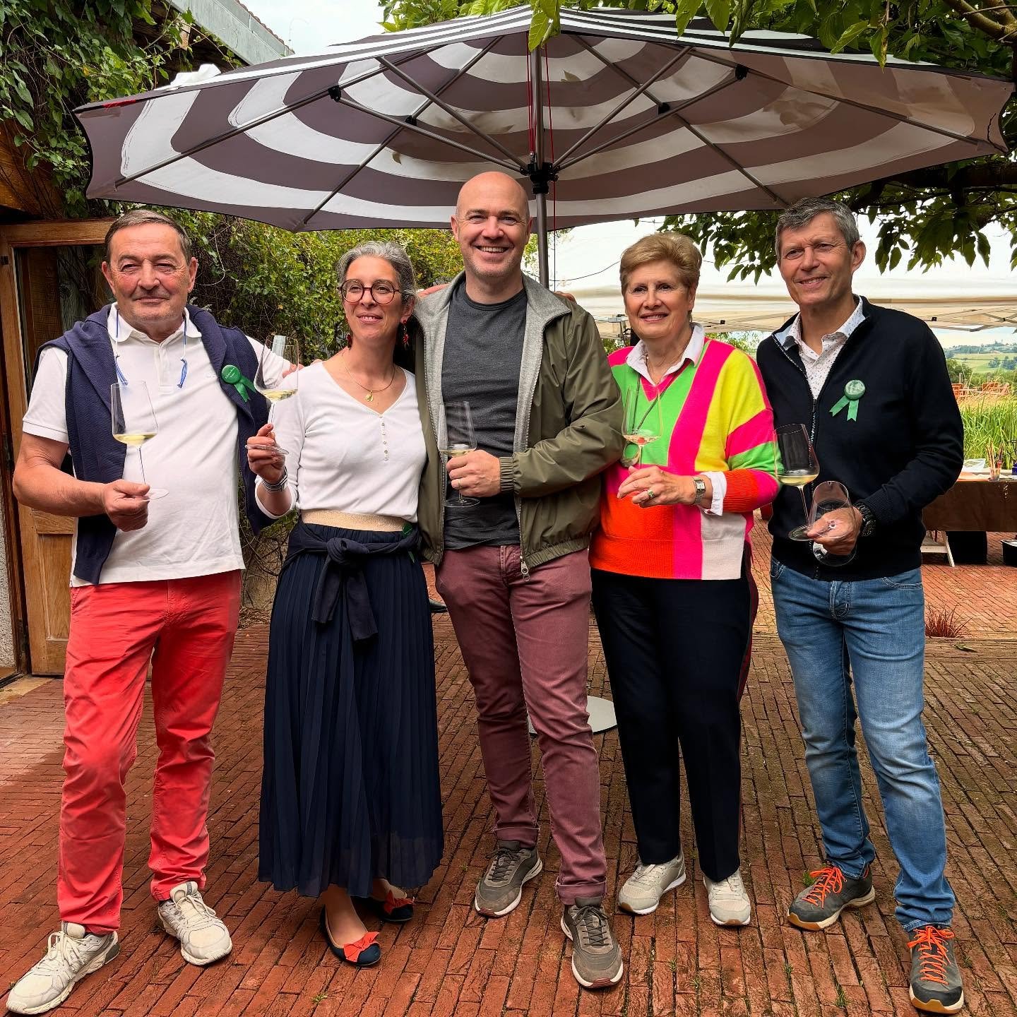 A lot to smile about at La Paul&eacute;e des Champs weekend with Dominique Lafon, Anne Morey, Marie-Christine Mugneret &amp; Christophe Roumier ❤️