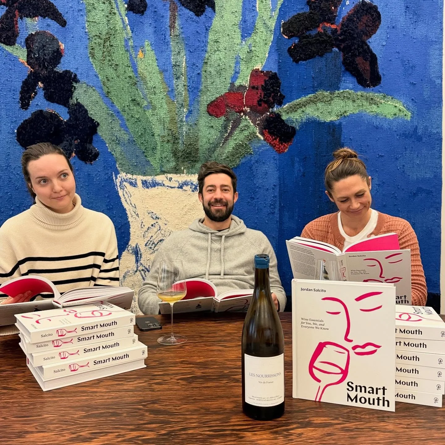 Huge congratulations to @jordansalcito on the publication of Smart Mouth! It&rsquo;s the perfect mix of smart, engaging, and fun &mdash; best enjoyed, of course, with a great glass of wine