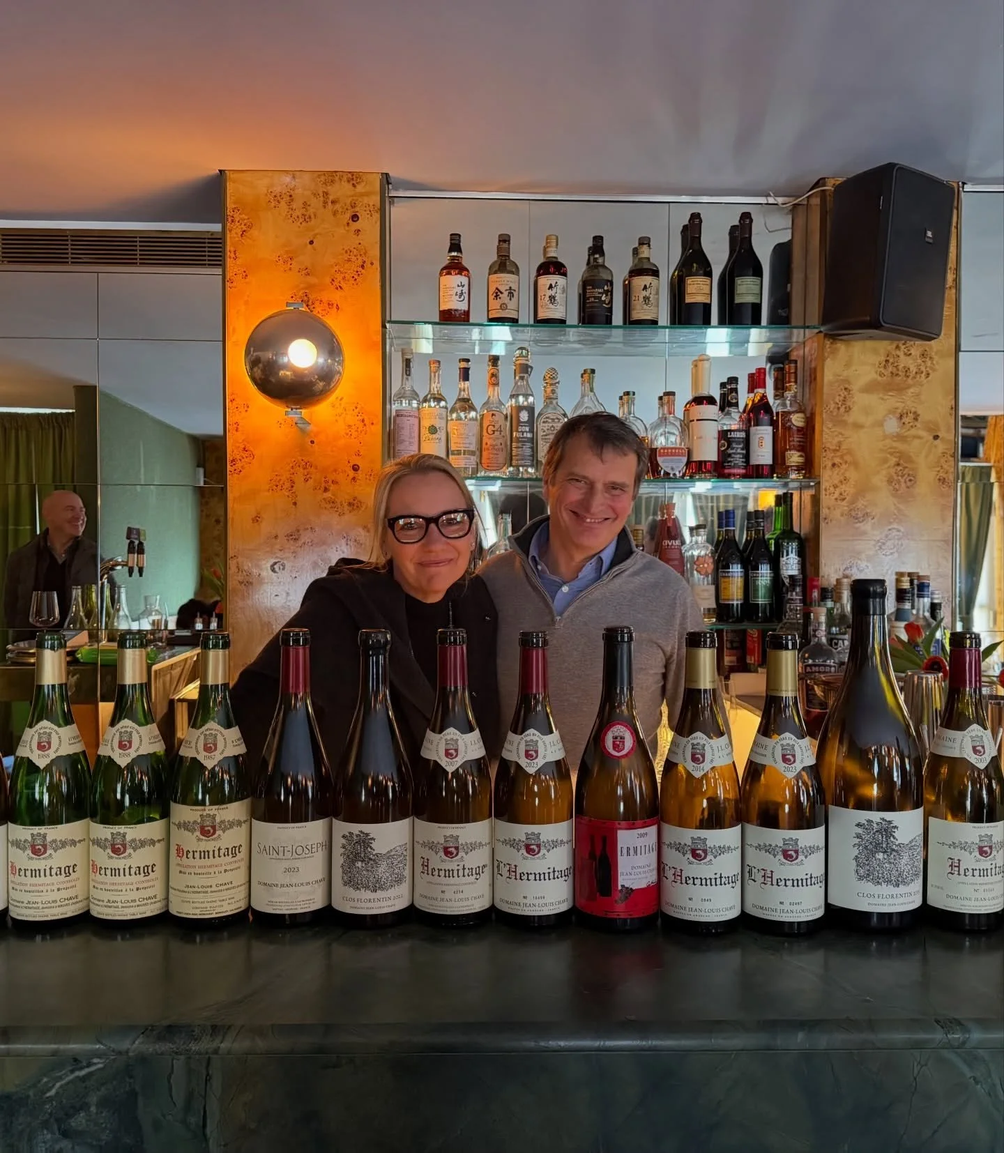 It was an unforgettable experience listening and learning this week from a true vigneron, Jean-Louis Chave &mdash; a master of his craft and a humble steward of Hermitage.
We&rsquo;re deeply grateful to Jean-Louis Chave and Erin for their generosity 