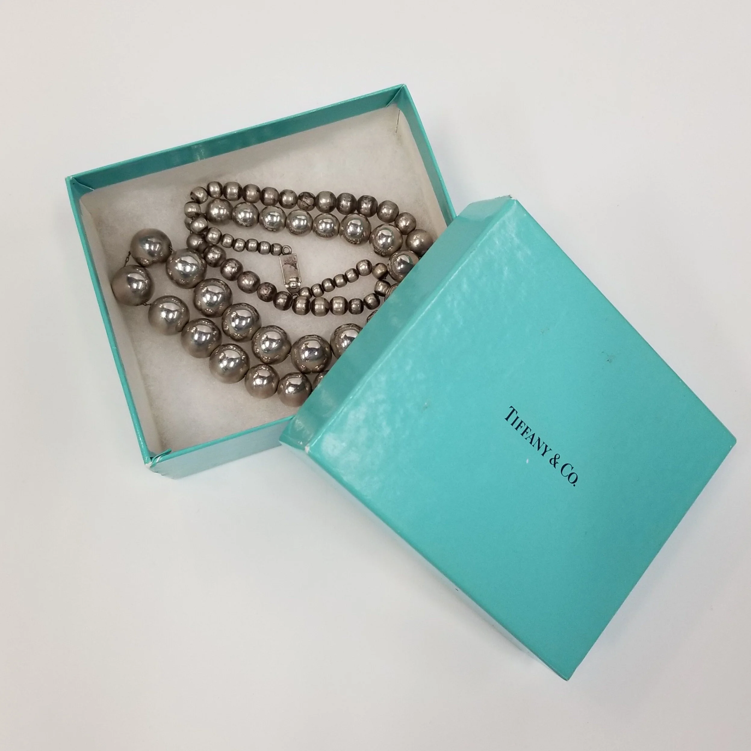 Tiffany \u0026 Co graduated silver bead 
