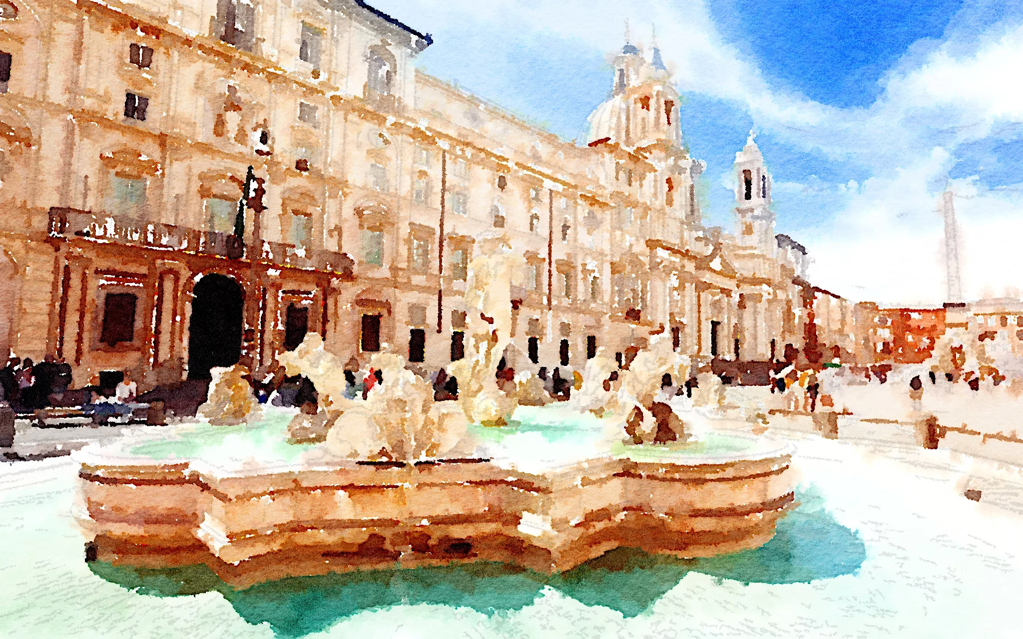 Piazza Navona, Rome, Italy