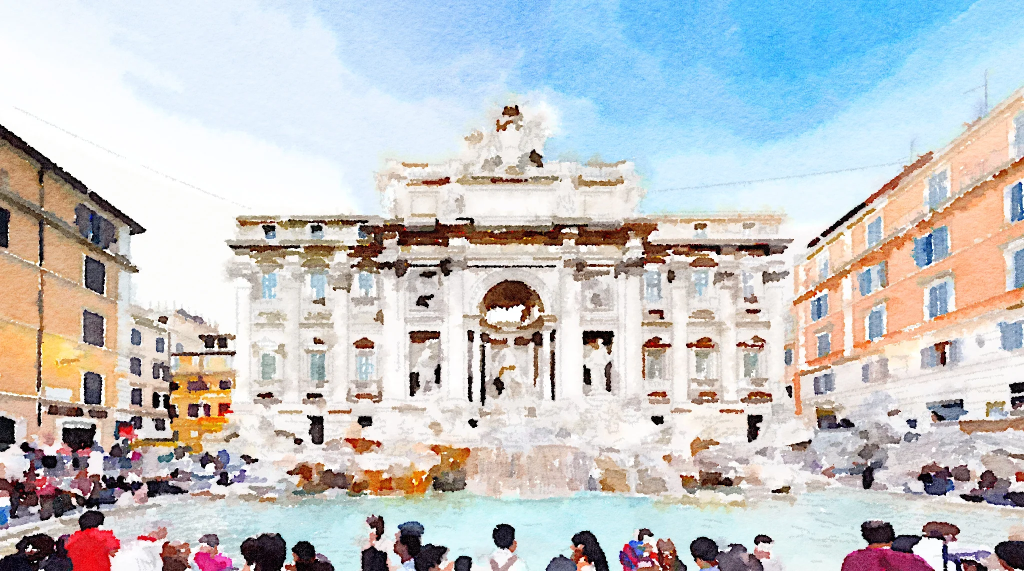 Trevi Fountain, Rome, Italy