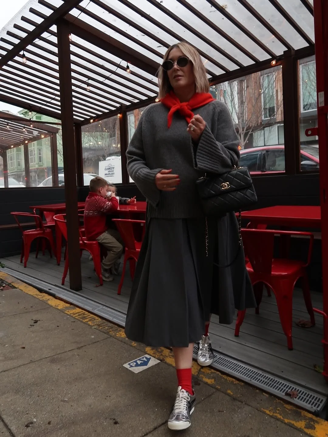 Effortless #winter dressing starts here ❄️

Oversized, relaxed, and designed with subtle edge&mdash;hello asymmetrical hem and ribbed collar.

@wannabefashionblogger wearing @smythebrand ❤️

#winterfashion #fashion #OOTD #winteroutfit #sweater #sweat