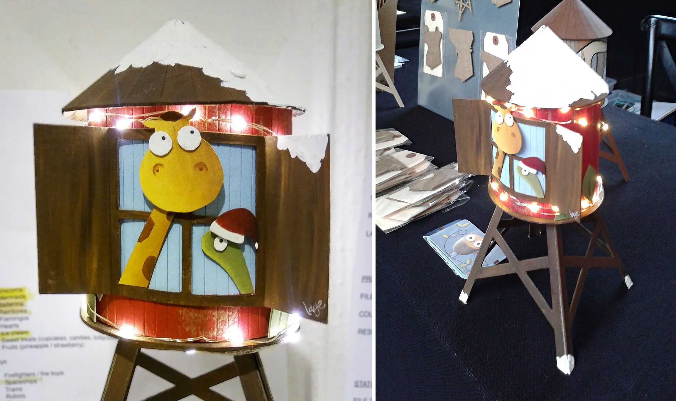  BROOKLYN HOLIDAY BAZAAR / NOVEMBER 2015  Water tower live painting demo, curated by Brooklyn Makers / The green building - Brooklyn, New York 