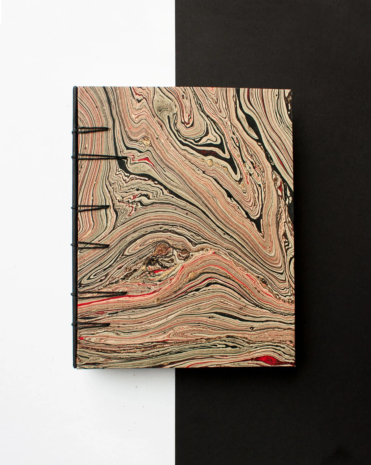 Red Marble Handmade Book