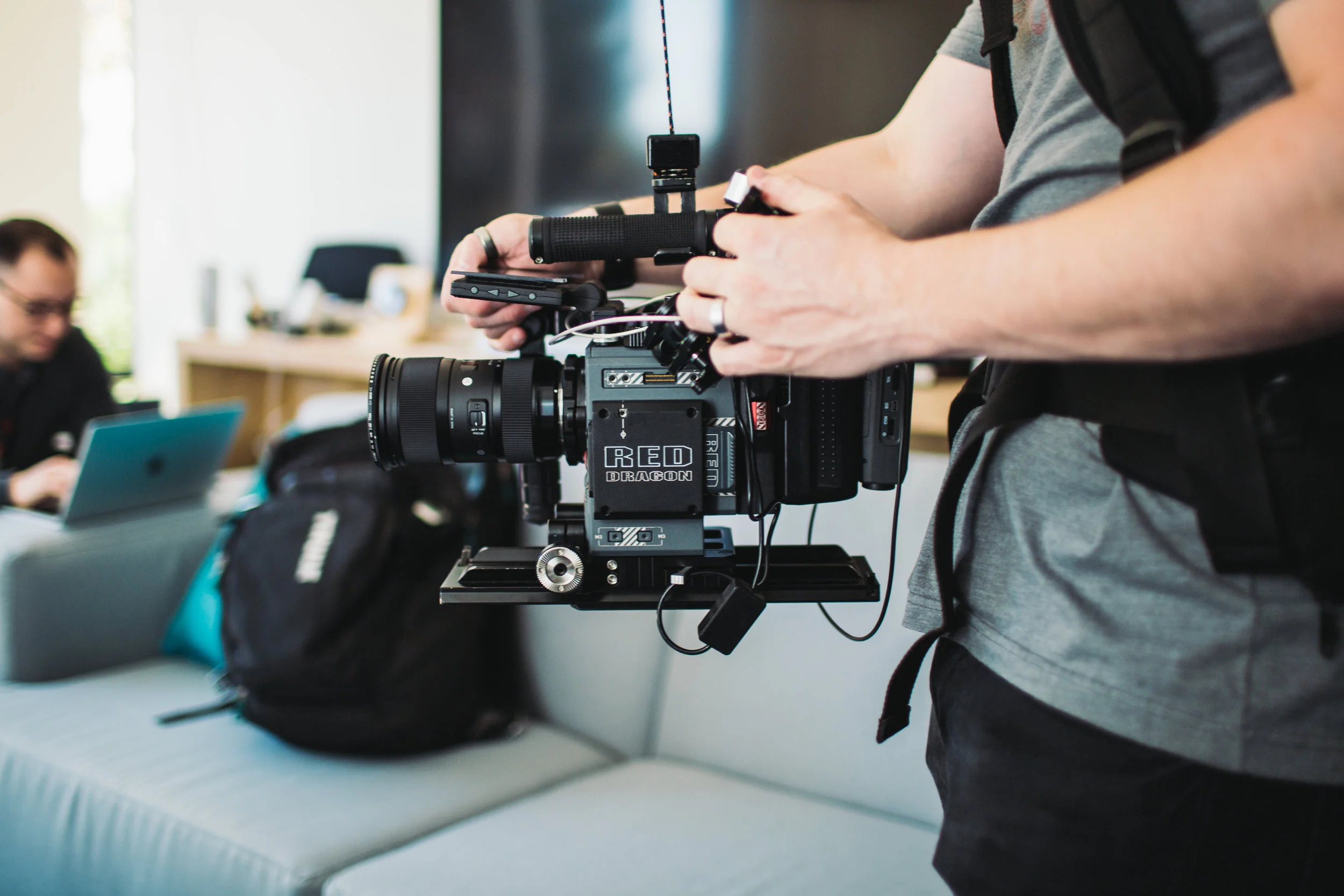 RED Dragon on set at Google