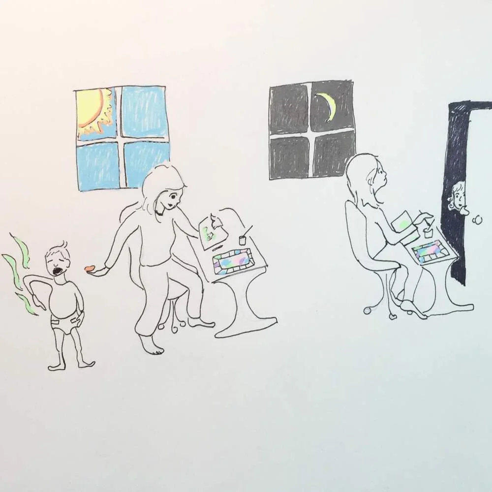 Working from home, Day and Night