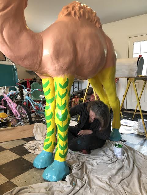 Abigail.Paints.camel.statue.jpeg