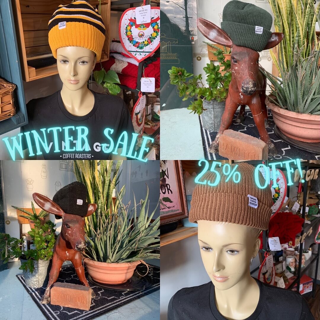 It&rsquo;s cold out! Keep your noggin warm!

All remaining stock of toques and tees are on sale. 

#wintersale #iunderstandsnowbirdsnow #doupyourcoat #hamontcoffee #vintagecoffeeroasters