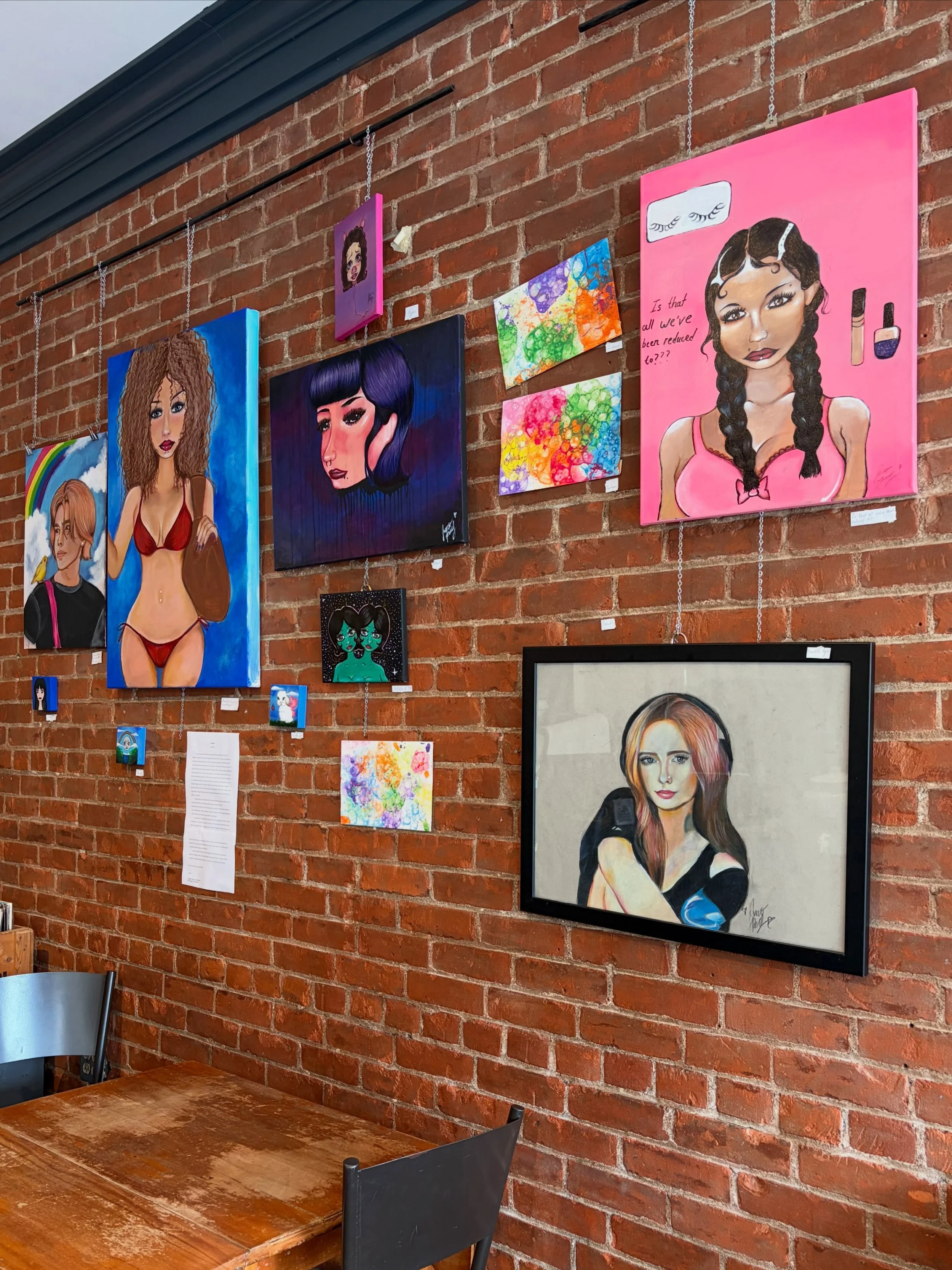 ✨🦋 Artist Feature: Juno Perry 🦋✨

"Some aspects of my installation at Vintage delve into the struggles of the duality of both embracing being a woman and despising it. I take the viewer and reader on the difficult, honest, painful and beautifu
