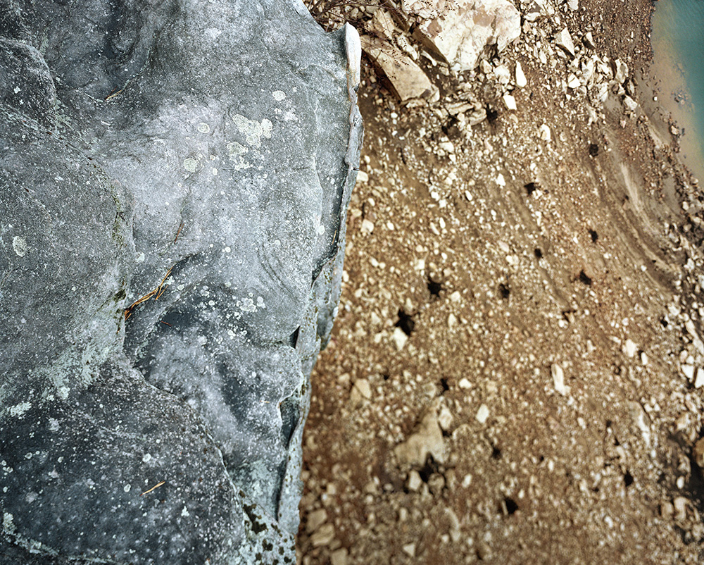   Thank G-d for Mississippi: &nbsp;Summersville Lake possibly on Whippoorwill Cliffs, WV , 2009  FujiFlex Digital C-Print&nbsp;&nbsp; 55&nbsp;x 44 Inches  