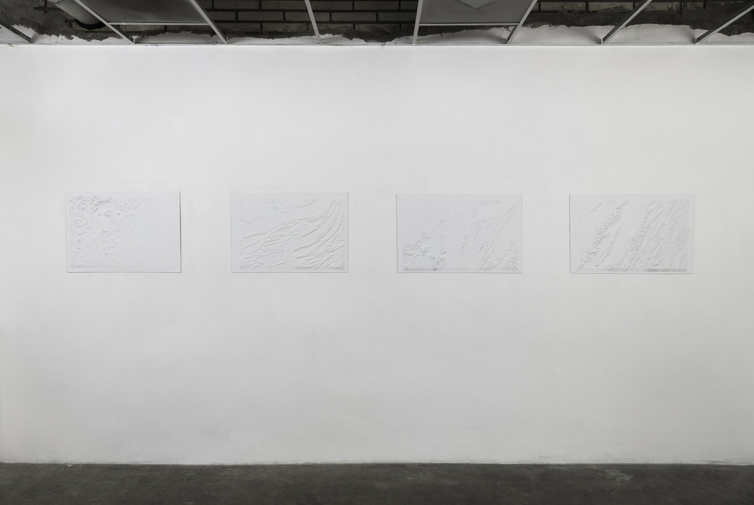   Blank Topographies,  2017 - 2018 (Installation view, Actual Size Gallery, 2017) 