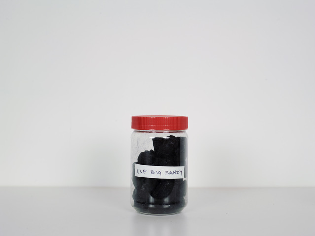 Coal sample from United States Penitentiary Big Sandy 1lb of coal collected from each post-mining redevelopment site that will be used to create a photographic image depicting each site