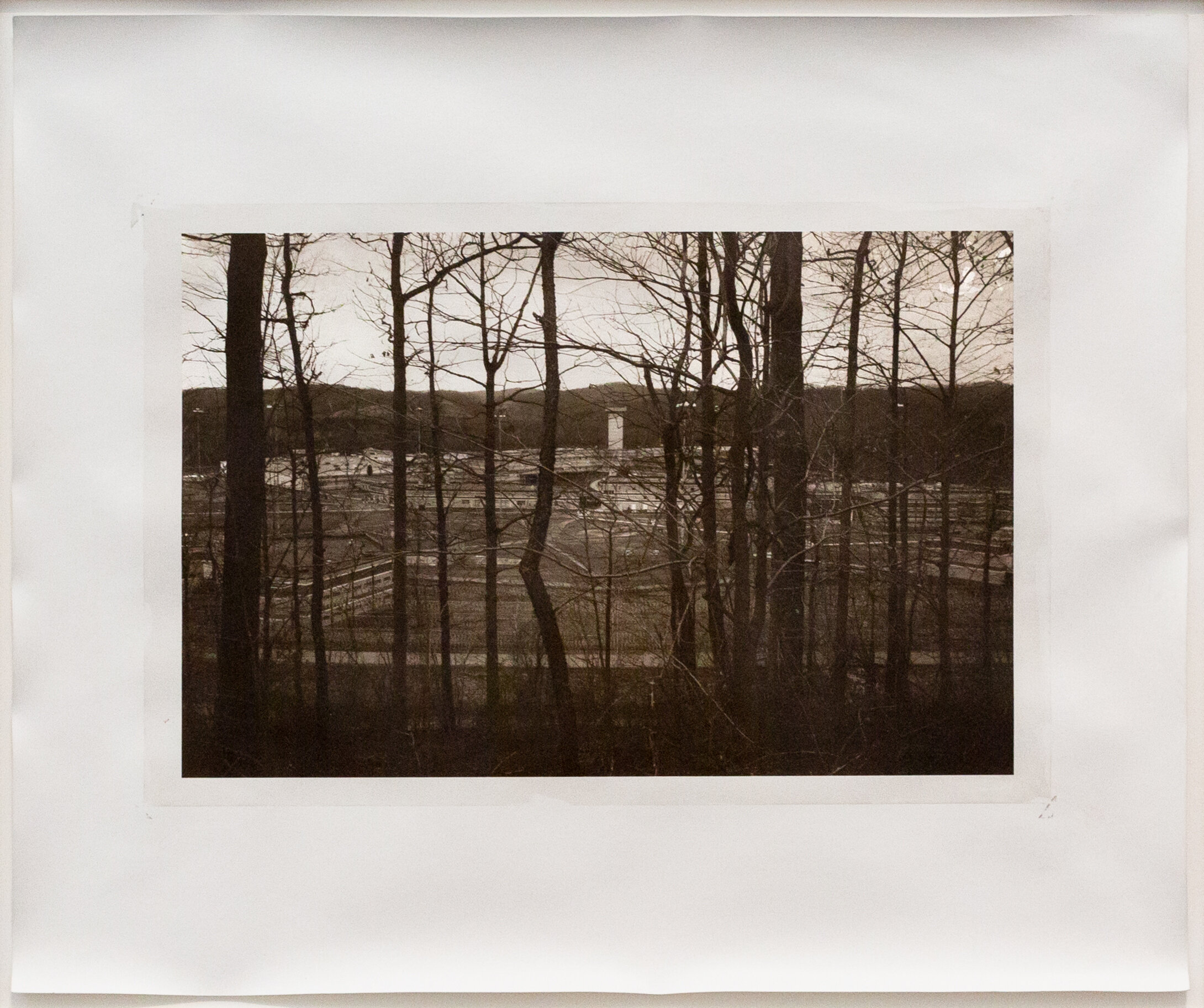  Better or Equal Use: Mount Olive Correctional Complex on the former Bullpush Mountain, 2020 Coal, Gelatin, Dichromate, Paper 20 x 24 inches 