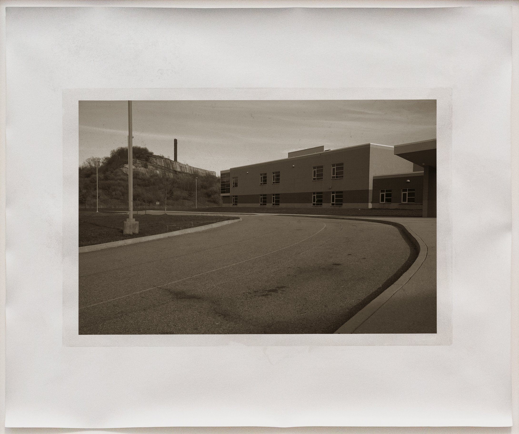 Better or Equal Use: Mingo Central High School on the former Horsepen Mountain Coal, gelatin, dichromate, paper 20 x 24 inches