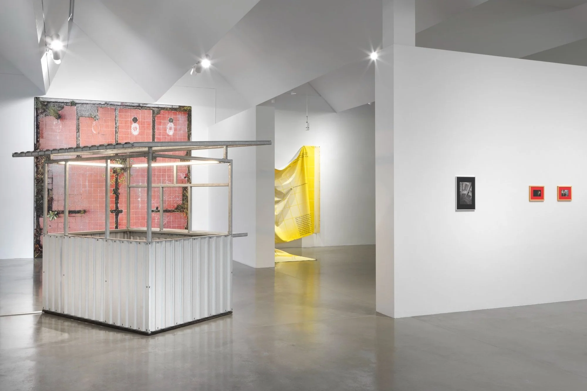   Caught in a Landslide , 2025, Exhibition view, Maschinenhaus M2, KINDL, © Andrea Pichl / VG Bild-Kunst, Bonn, 2025, Photo: Jens Ziehe 