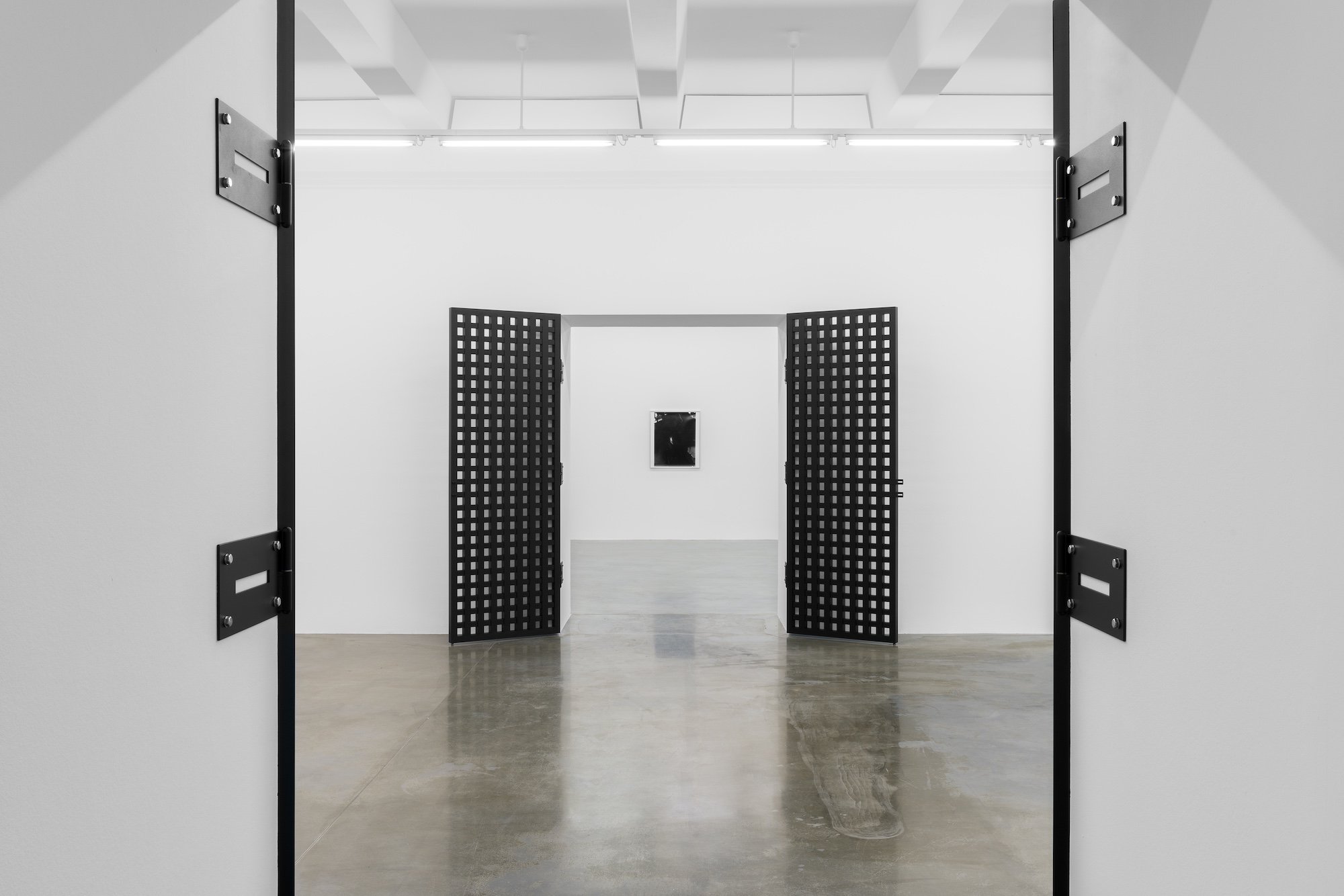   Aslan Goisum. &nbsp; Suspect , 2025, exhibition view, Maschinenhaus M1 / M1 VideoSpace, KINDL, © Aslan Goisum, 2025, photo: Julian Blum 