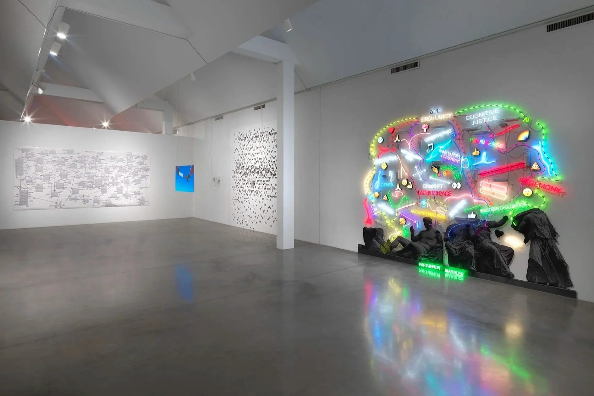   Iliggocene - The Age of Dizziness,  2026, exhibition view, Maschinenhaus M2, KINDL, photo: Jens Ziehe 