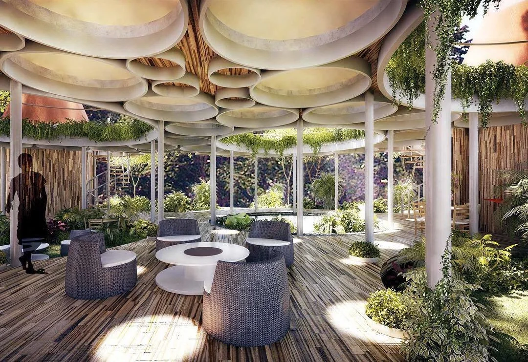Canopia is a series of enclosed terraces that meld living spaces with nature. (Courtesy of Studio Saxe)