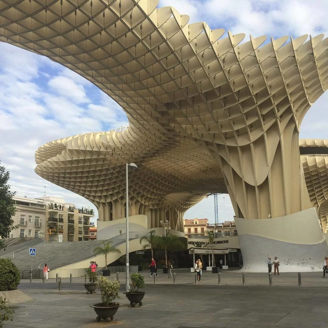 Sustainable plaza made out of plywood. (Courtesy of Steffen Welsch Architects)