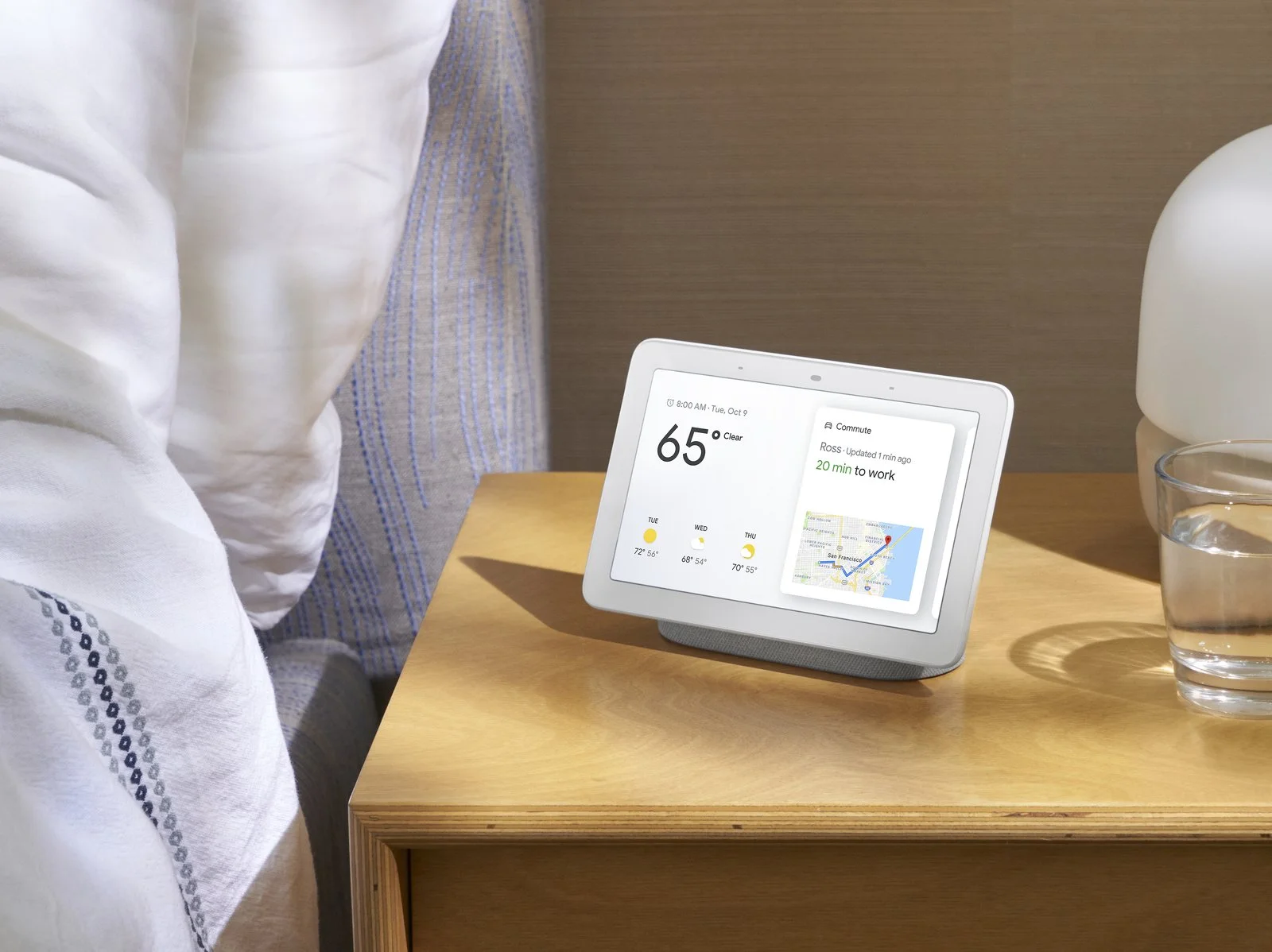 Google Home Hub is the company's first-ever smart speaker with a screen. (Courtesy of Google)